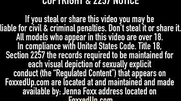 mr pov blasts cum on jenna foxx's lingerie post sloppy bj