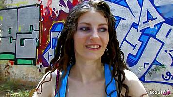 Old Perv Casts Redhead Ginger Sabrina For Deep Sloppy Boob Bounce Fuck