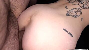 tattooed redhead riley moon begs for creampie doggystyle fill