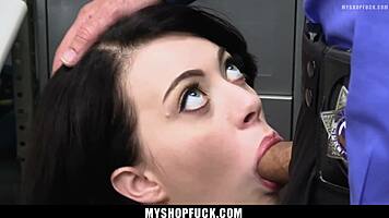 Shoplifting Slut Corra Fucks Officer Cock Desperately To Avoid Jail Time!