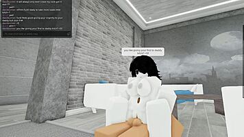 virgin big tits slut bends for monster cock creampie while masturbating!