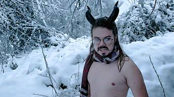 Redhead babe deepthroats and rides cock hard before sloppy creampie on the bed next door