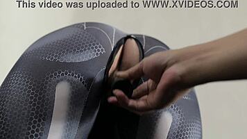 SEXY INDO SPIDERMAN COSPLAY TURNS INTO BOTTLE MASTURBATION ORGY