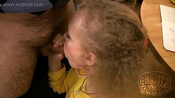 i love how dirty old man slams hardcore into european teen babe's tight pussy