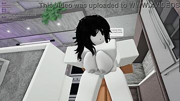 virgin big tits slut bends for monster cock creampie while masturbating!