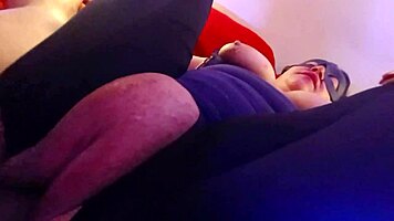 horny big tits milf fucks passionately alone at home with stud