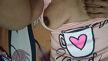 curvy latina babe poses on hidden cam masturbating juicy pussy lips