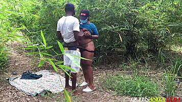 local forest queen anita loves outdoor interracial pounding style