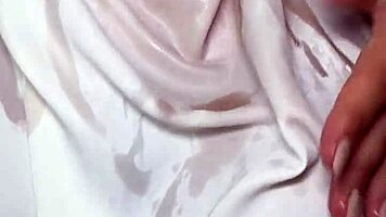 oiled slutty big tits bounce in titfuck ending with messy cumshot explosion