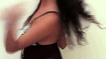 Bubble ass brunette Cofi Milan fingers her sweet tight pussy