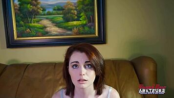 fiery redhead ravyn, how deep can you ride that dildo solo?