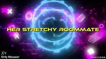 ryan reid stretches narrow ass gagging on cock in dorm roommate facefuck