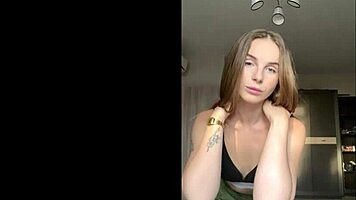 Stripping Tease Filled with Passionate Self-Touch