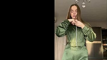 Stripping Tease Filled with Passionate Self-Touch