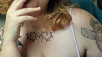 Chubby Latina milf smokes huge natural tits on face