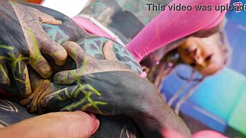 monster cock reams greedy trippy hippie bitch's tight ass deep!