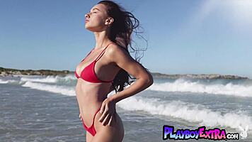 Gloria sol glamorous ukrainian teen poses naked on beach