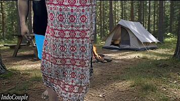 hey, can you believe this wife sneaks off to bang her boss deep in the woods?