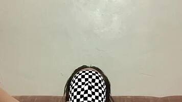 fresh out of shower, she dives into playful solo fingering fun