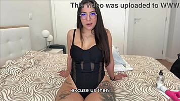 Secret masturbation tease with ex before partner returns home