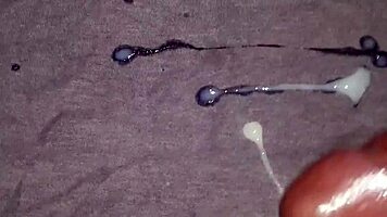 closeup ebony big cock jerkoff cumshot moaning s4 e9