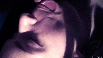 wow, check this intense blowjob ending in massive close-up facial cumshot on her pretty face