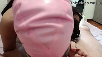 Petite Latina Milf Deepthroats Monster Cock to Swallowing Cumshot