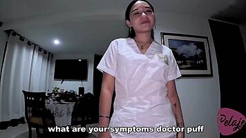 i slip into sexy nurse outfit to milk patient cum with tight pussy