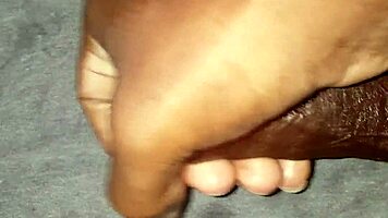 closeup ebony big cock jerkoff cumshot moaning s4 e9