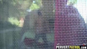 trashy tattoo slut pov public outdoor fucked like whore reality
