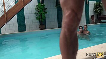 guy pays cash to fuck european brunette girlfriend pov hidden pickup reality