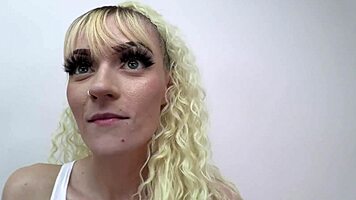 hey sassy skinny blonde coed gives sloppy rimjob and ass lick