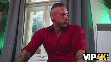 Vip4k Virtual Game Escalates To Daddy's Explosive Real Cumshot Finish