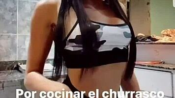 check out this hot argentinian teen shaking her juicy ass cheeks