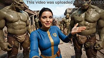 Virgin Girls Suck Mutant Cocks in Fallout Parody