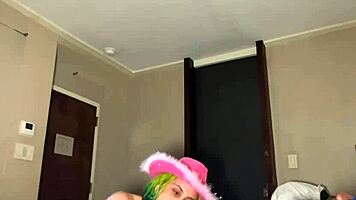 petite tattooed ebony stretched wide by monster bbc creampie finish