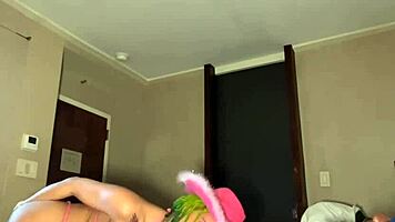 petite tattooed ebony stretched wide by monster bbc creampie finish