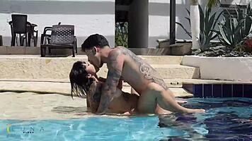 Luna Vitaler Begs Danner Mendez For Wild Poolside Fuck!