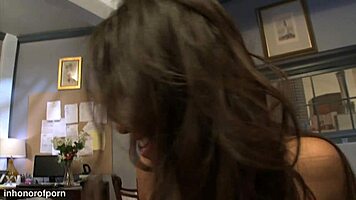 😍 18+ asian coed slurps huge cock then takes dripping facial cumshot load