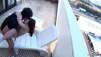 petite asian virgin seduced for outdoor creampie by classmate