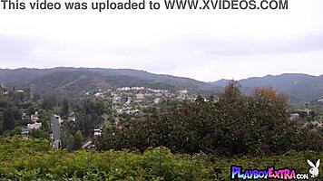 Petite Blonde Aurora Amara Strips Naked Posing in Garden!