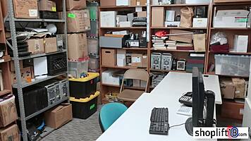 Cop Ties Hot Blonde Teen Escapee