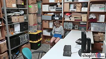 Cop Ties Hot Blonde Teen Escapee