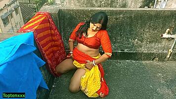 bengali milf bhabhi 🔥 rides innocent stud outdoors for wild orgasm 😍