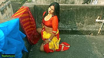 bengali milf bhabhi 🔥 rides innocent stud outdoors for wild orgasm 😍