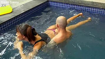 Young Tranny Gabrielly Ferraz Creampied After Bareback Ass Flip Flop Sucking!