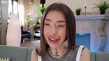 i screamed as leo casanova's monster cock wrecked holy woods' tiny ass in faplex casting!