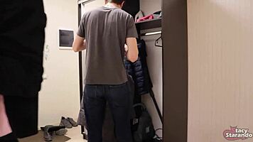 First Date Teen Bent Over for Rough Doggystyle Facial!