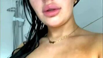 horny college coed masturbates squirting on webcam neighbor nearby