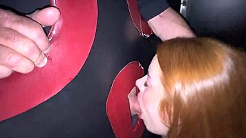 swingers cabin romp with three guys then uber blowjob exit